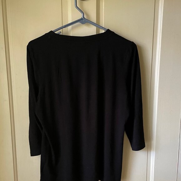 Your Sixth Sense Three Quarter Sleeve Black Tee - Picture 2 of 3